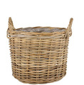 Rattankurv m/plast Ø38 cm